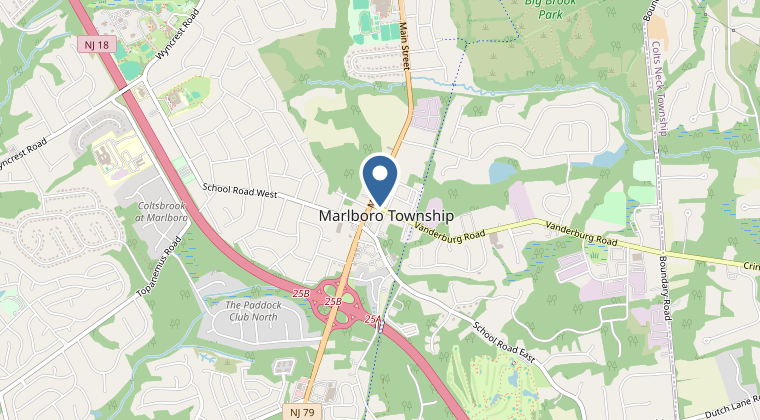 Map showing the Headquarters office location