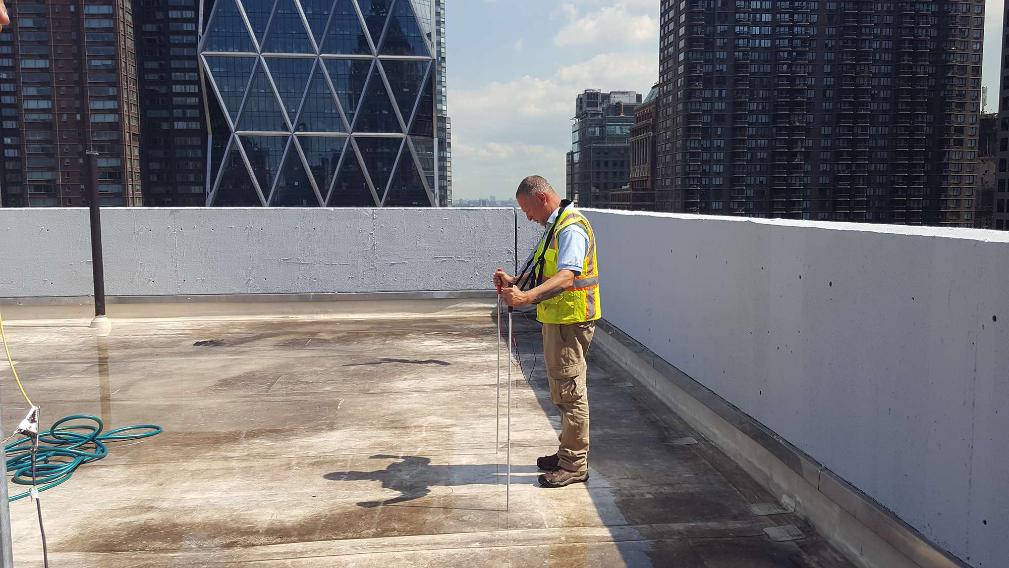 Electronic Leak Detection or Flood Testing